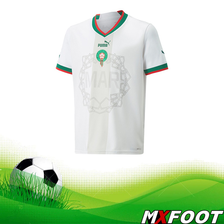 Image Nouveau Maillot De Foot Maroc Exterieur Coupe Du Monde 2022 Pas