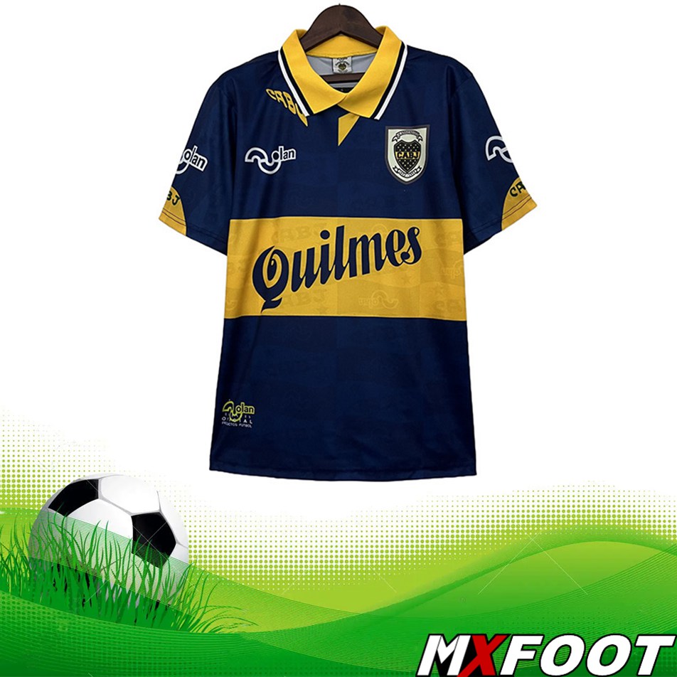 Cr Er Son Nouveau Maillot De Foot Boca Juniors Retro Domicile