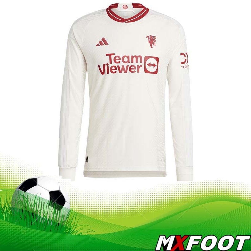 Site De Nouveau Maillot De Foot Manchester United Third Manche Longue