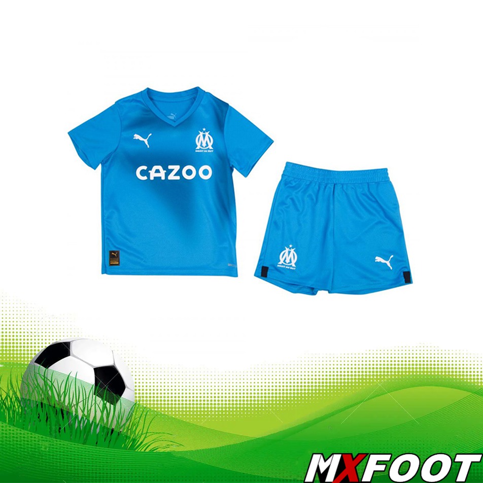 Boutique Nouveau Maillot de Foot Marseille Enfant Third 2022/2023 Moins ...